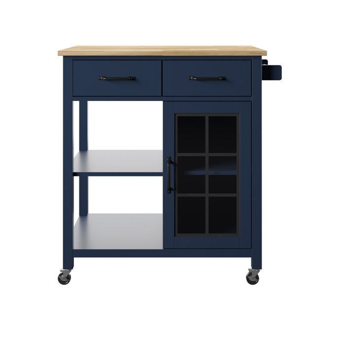 Laurel Foundry Modern Farmhouse Amata Wood Kitchen Cart & Reviews Wayfair